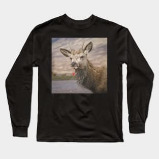 Scottish Highland Deer Long Sleeve T-Shirt